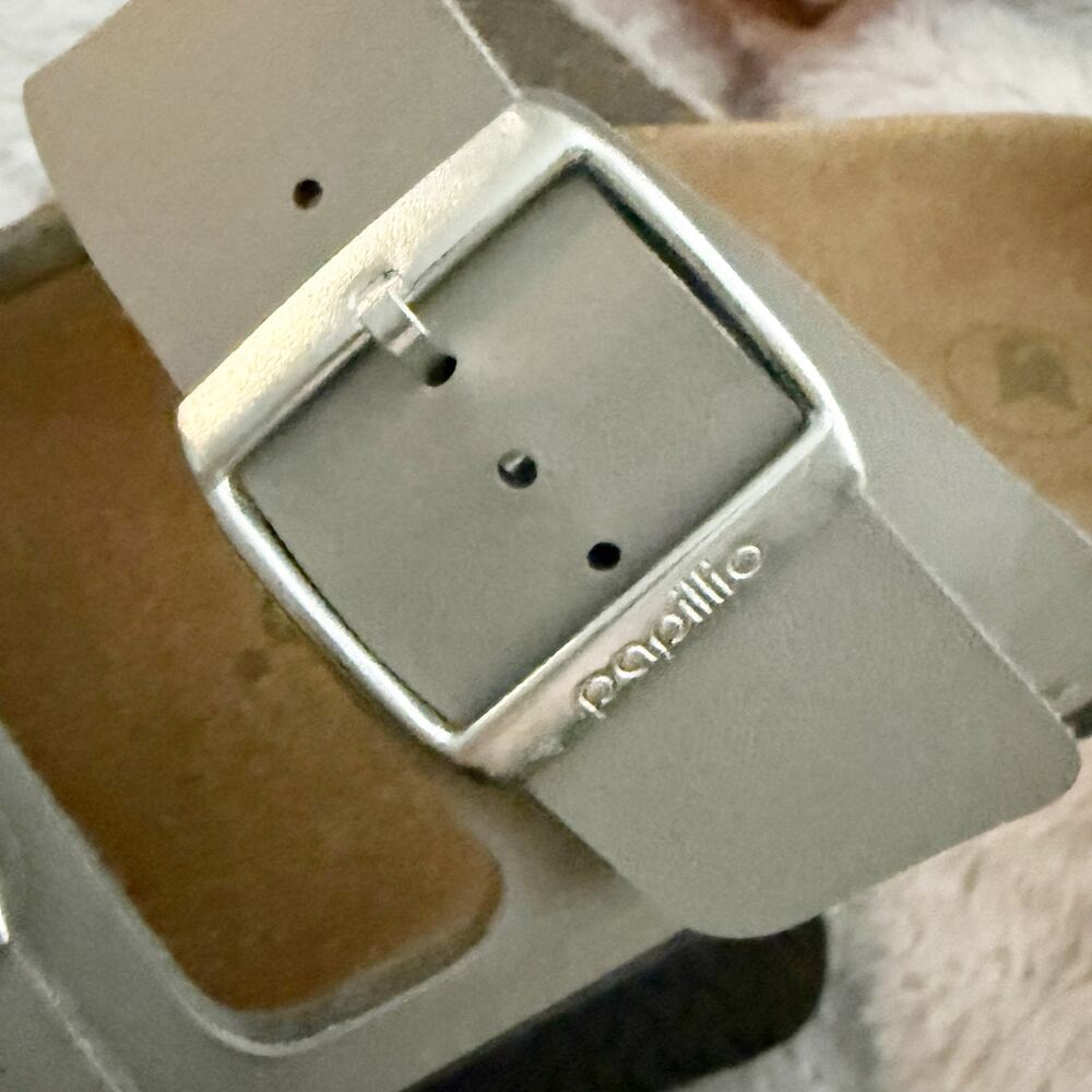 BIRKENSTOCK | Slide Sandals Arizona Flex Platform "Stone Coin" Gray Vegan | 38 - Picture 6 of 9